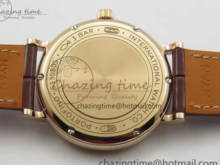 MIROTIME 1226 Portofino 37mm RG V7F 1:1 Best Edition Gray Dial on Deep Brown Leather Strap A SunProtective 7090